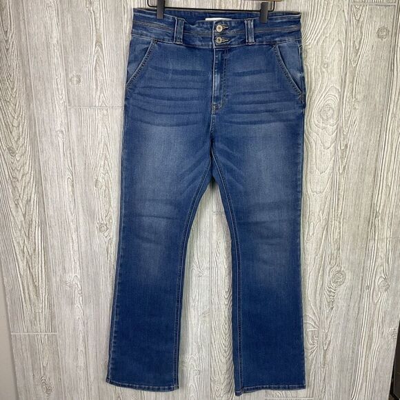 KanCan Matilda High Rise Jeans Size 13/30 Medium Wash Bootcut Stretch - Picture 2 of 10